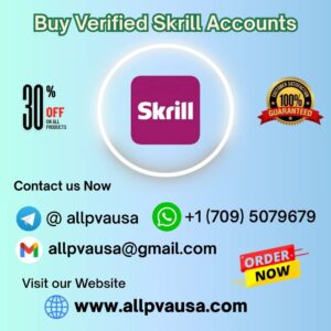 Trusted and authentic verified Skrill accounts.